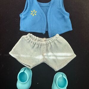New Walmart uniform labubu  Outfit Set 3pcs
